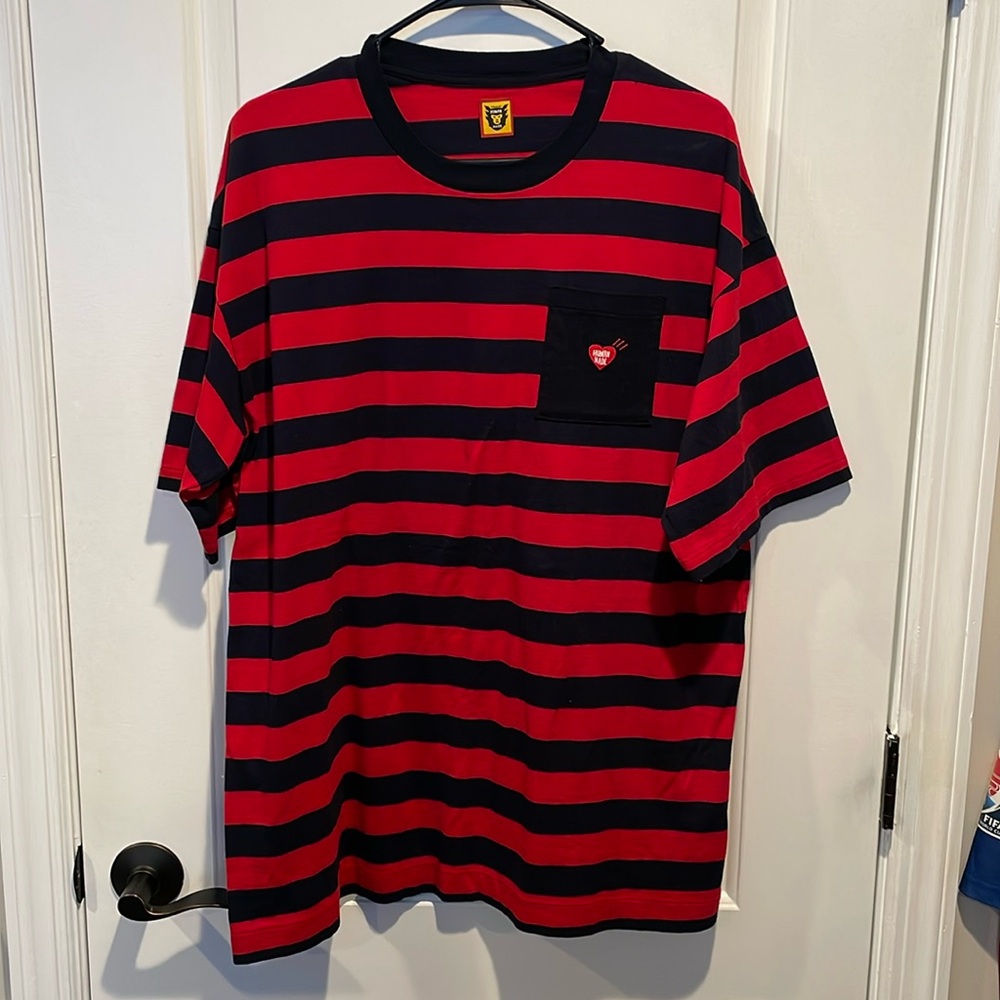 Human Made Pocket Heart Striped Tee.